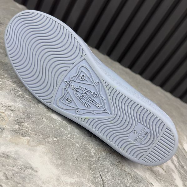 Ace Interlocking GG Sneakers Blue Leather