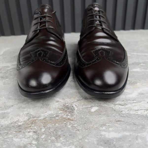 Derby Brogue Perforated Brown Leather