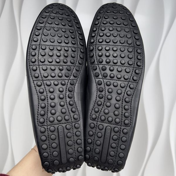 Hockenheim moccasins black damier leather