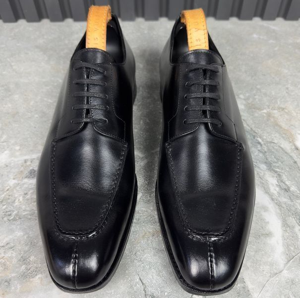 Derby Classic Shoes Black Leather