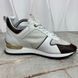 Run Away Sneakers White Mesh Monogram Leather