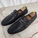 Hockenheim moccasins black damier leather