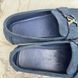Monte Carlo Moccasins Perforated Blue Suede