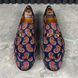 Horsebit Paisley Canvas loafer dark blue