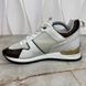 Run Away Sneakers White Mesh Monogram Leather