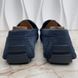 Monte Carlo Moccasins Perforated Blue Suede