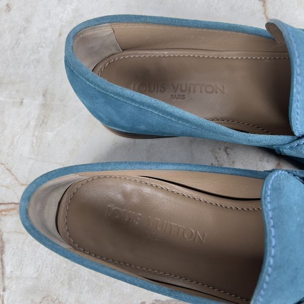 Lexington Loafers Blue Suede