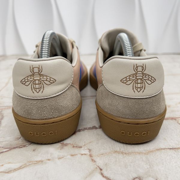 G74 Web GG Sneakers Bees Pink Leather