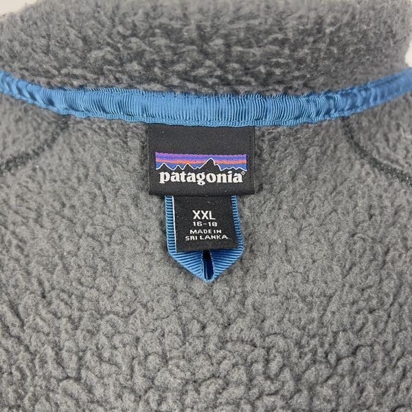 Retro Pile Gray Full Zip Fleece Jacket