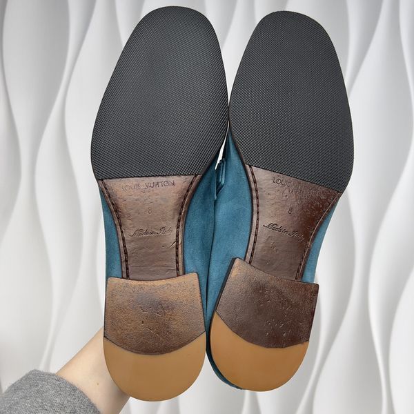 Lexington Loafers Blue Suede