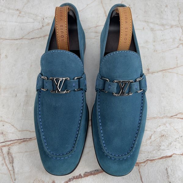 Lexington Loafers Blue Suede