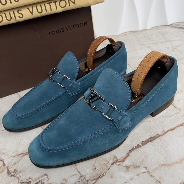 Lexington Loafers Blue Suede