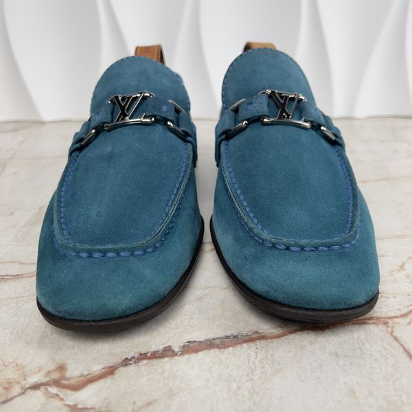 Lexington Loafers Blue Suede