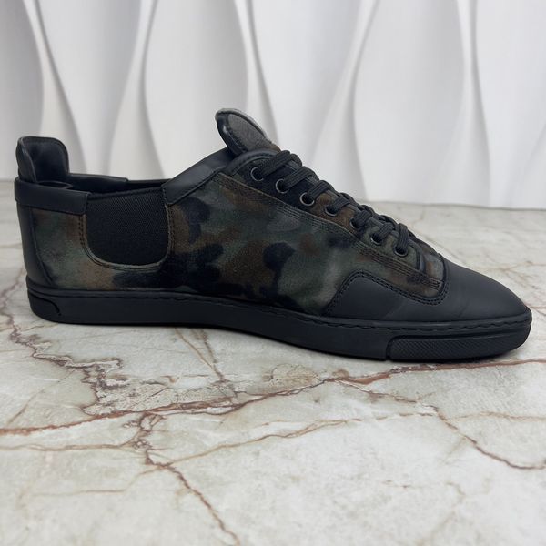 Slalom Camouflage Sneakers Khaki Suede