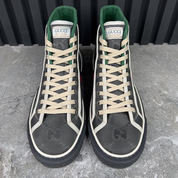 Tennis 1977 Maxi GG Signature Sneakers Gray Fabric