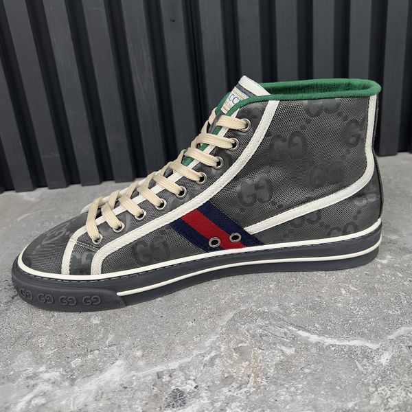 Tennis 1977 Maxi GG Signature Sneakers Gray Fabric