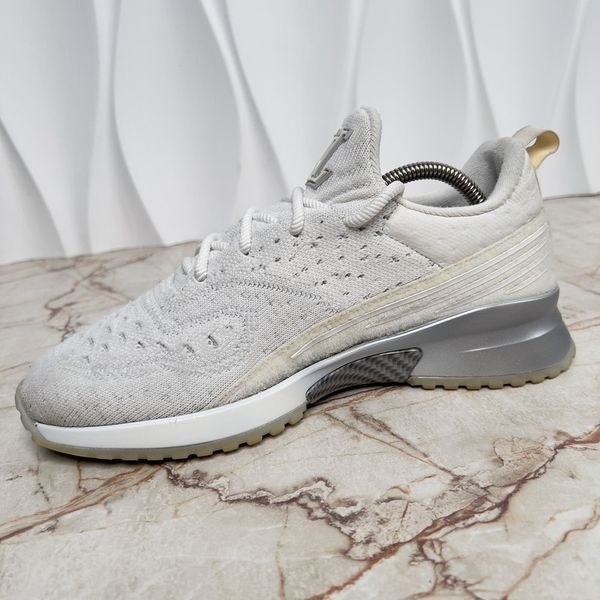 V.N.R. Logo Sneakers White Knit Fabric