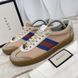 G74 Web GG Sneakers Bees Pink Leather