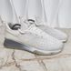 V.N.R. Logo Sneakers White Knit Fabric