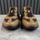 Rhyton Sneakers Brown Leather Signature GG Black Canvas