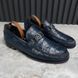 Major LV Loafers Blue Crocodile Leather