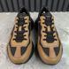 Rhyton Sneakers Brown Leather Signature GG Black Canvas
