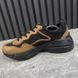 Rhyton Sneakers Brown Leather Signature GG Black Canvas