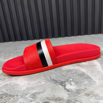 Waterfront Sandals Slides Damier Red Rubber
