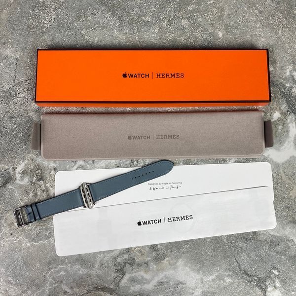 Apple Watch Ocean Blue Leather 42 44 45 mm