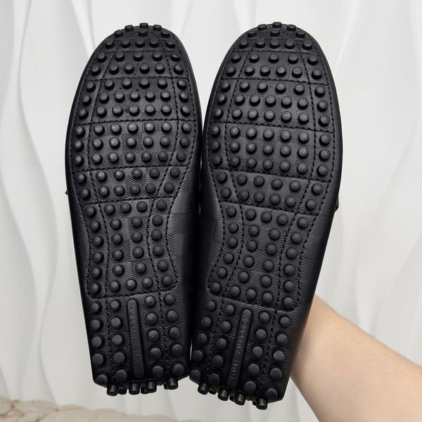 Hockenheim Damier Infini Moccasin Black Leather