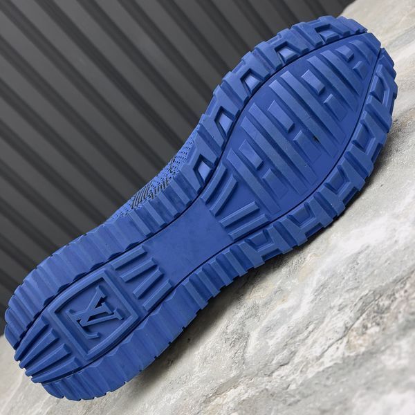 Run Away Damier Sneakers Blue Mesh