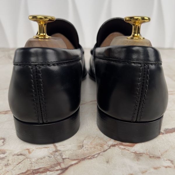 Outline Penny Loafers Damier Infini Black Leather
