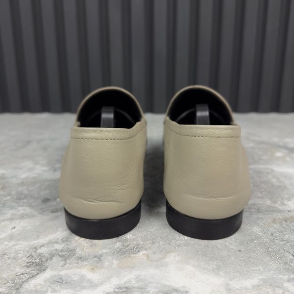 Jordaan Horsebit Loafers Gray Leather