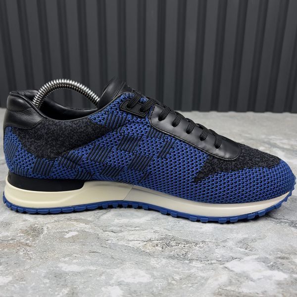 Run Away Damier Sneakers Blue Mesh