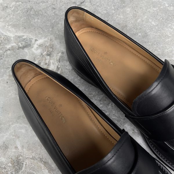 LV Saint Germain Loafers Black Leather