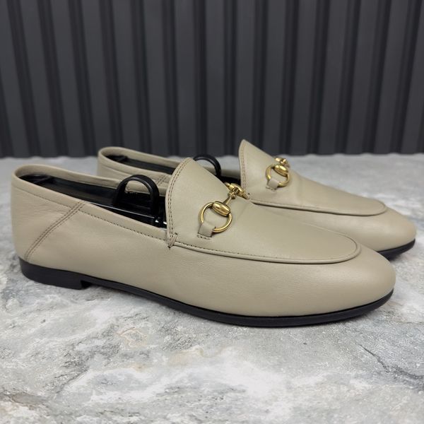Jordaan Horsebit Loafers Gray Leather