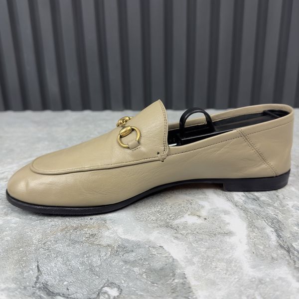 Jordaan Horsebit Penny Loafers Gray Leather