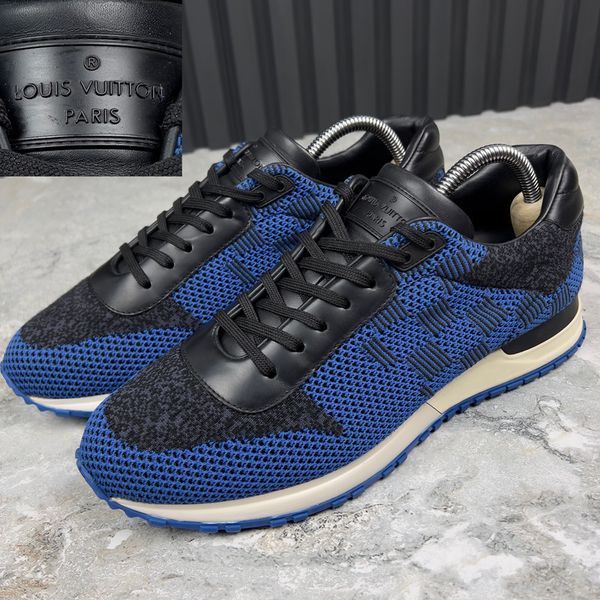 Run Away Damier Sneakers Blue Mesh