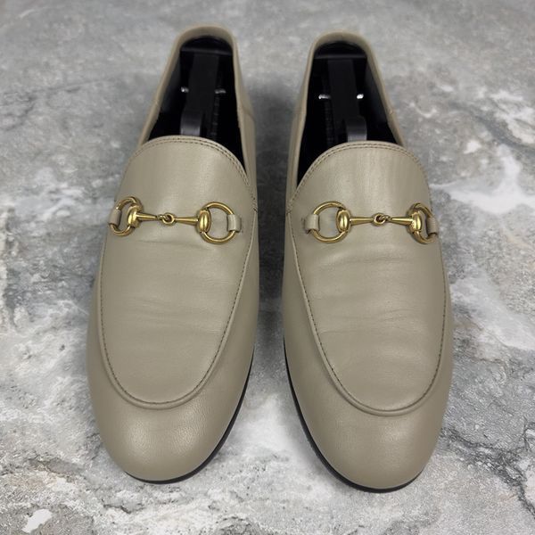 Jordaan Horsebit Loafers Gray Leather