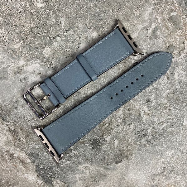 Apple Watch Ocean Blue Leather 42 44 45 mm
