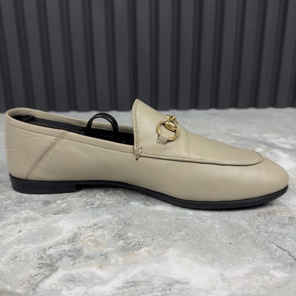Jordaan Horsebit Loafers Gray Leather