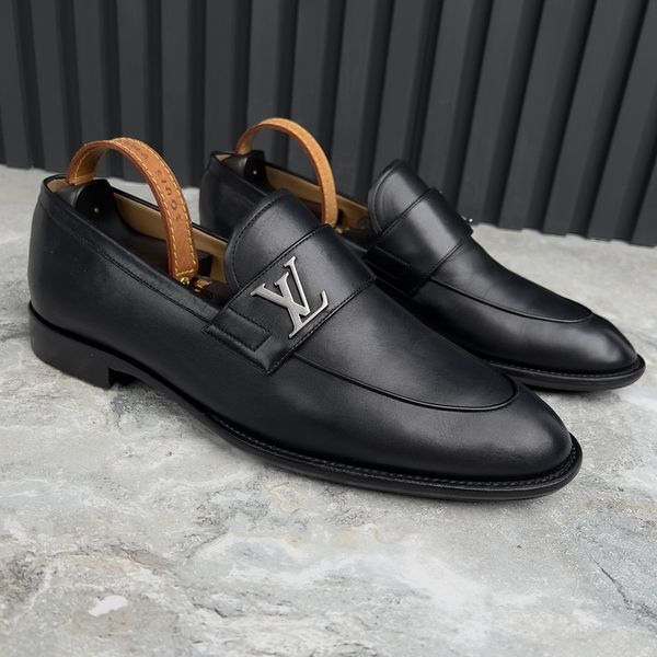 LV Saint Germain Loafers Black Leather