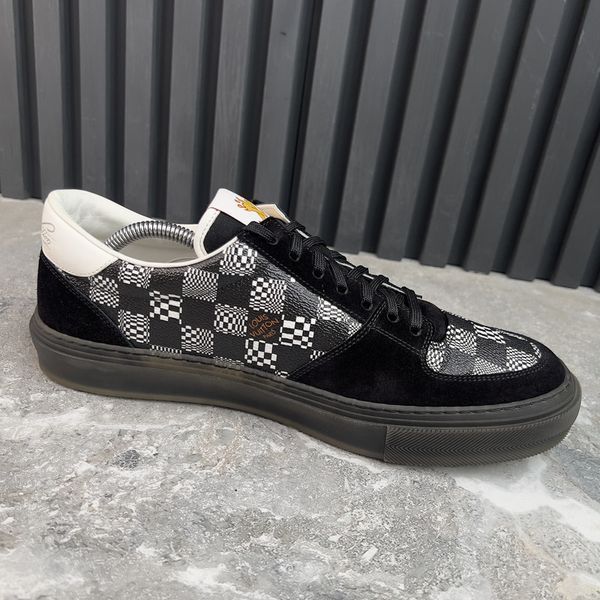 LV Ollie кросівки чорні замшеві Damier Canvas Monogram 4022 фото