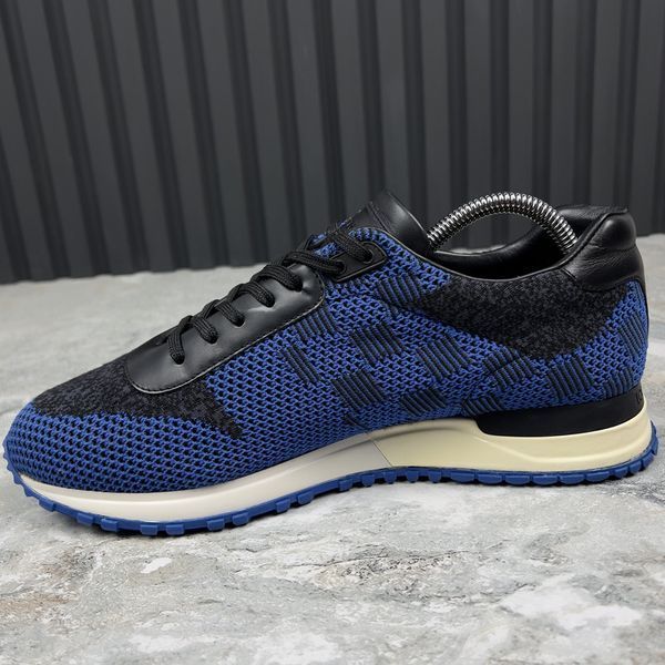Run Away Damier Sneakers Blue Mesh