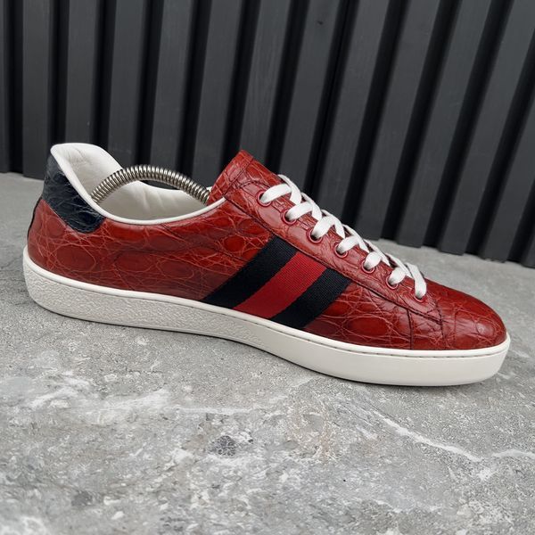 ACE Web Sneakers Red Crocodile