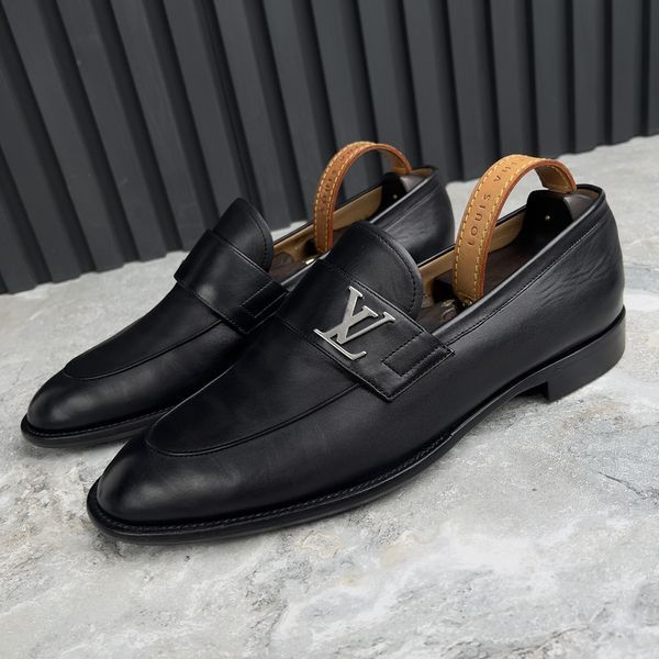 LV Saint Germain Loafers Black Leather