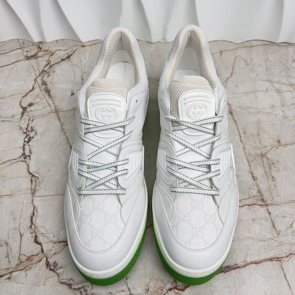Basket Sneakers Monogram White Demetra Leather Canvas