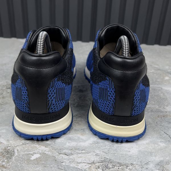 Run Away Damier Sneakers Blue Mesh