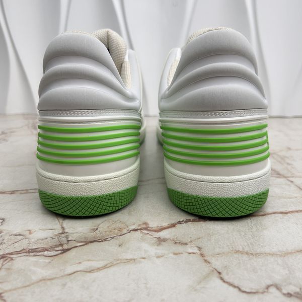 Basket Sneakers Monogram White Demetra Leather Canvas