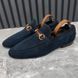 Jordaan Web Horsebit лофери сині наві замшеві 4233 фото 1